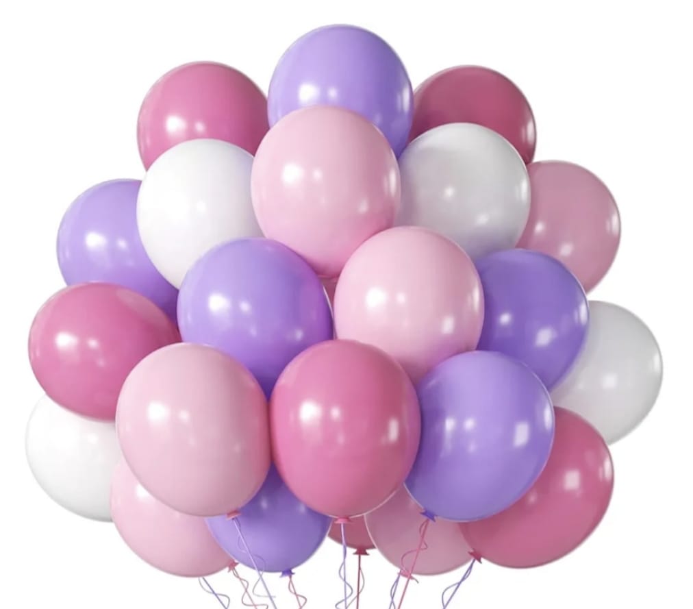 My Little Pony Shades Of Pink, Purple & White 12″ Latex Balloons (Pack of 12)