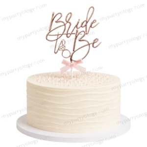 Bride to Be Cursive Cake Topper