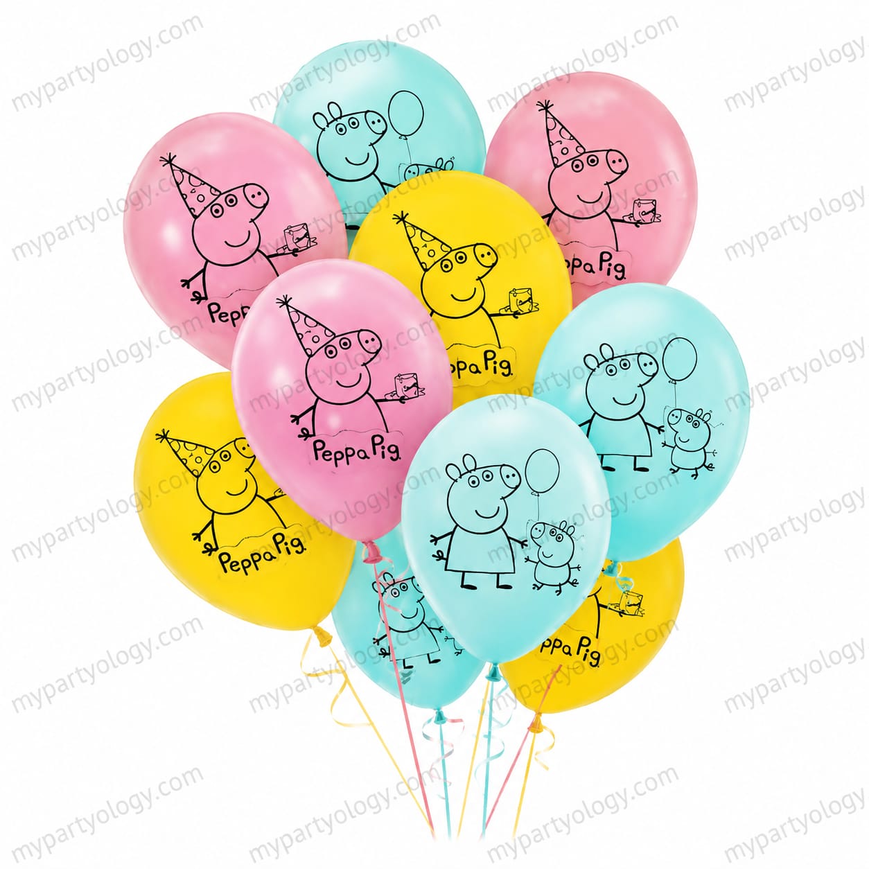 Peppa Pig 10'' Latex Balloon Set (Pack of 15)