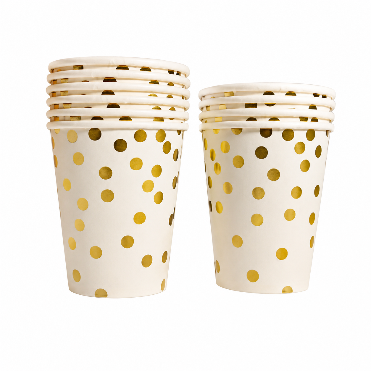 Gold Polka Dots & Gold Star Set (Pack of 10)