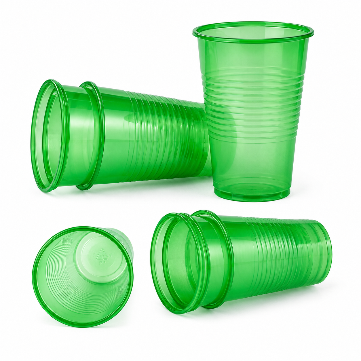 Assorted Coloured Transparent 16oz Plastic Glass (Pack of 10) - Image 5