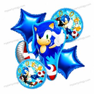 Sonic the Hedgehog Foil Balloons Set (Pack of 5)