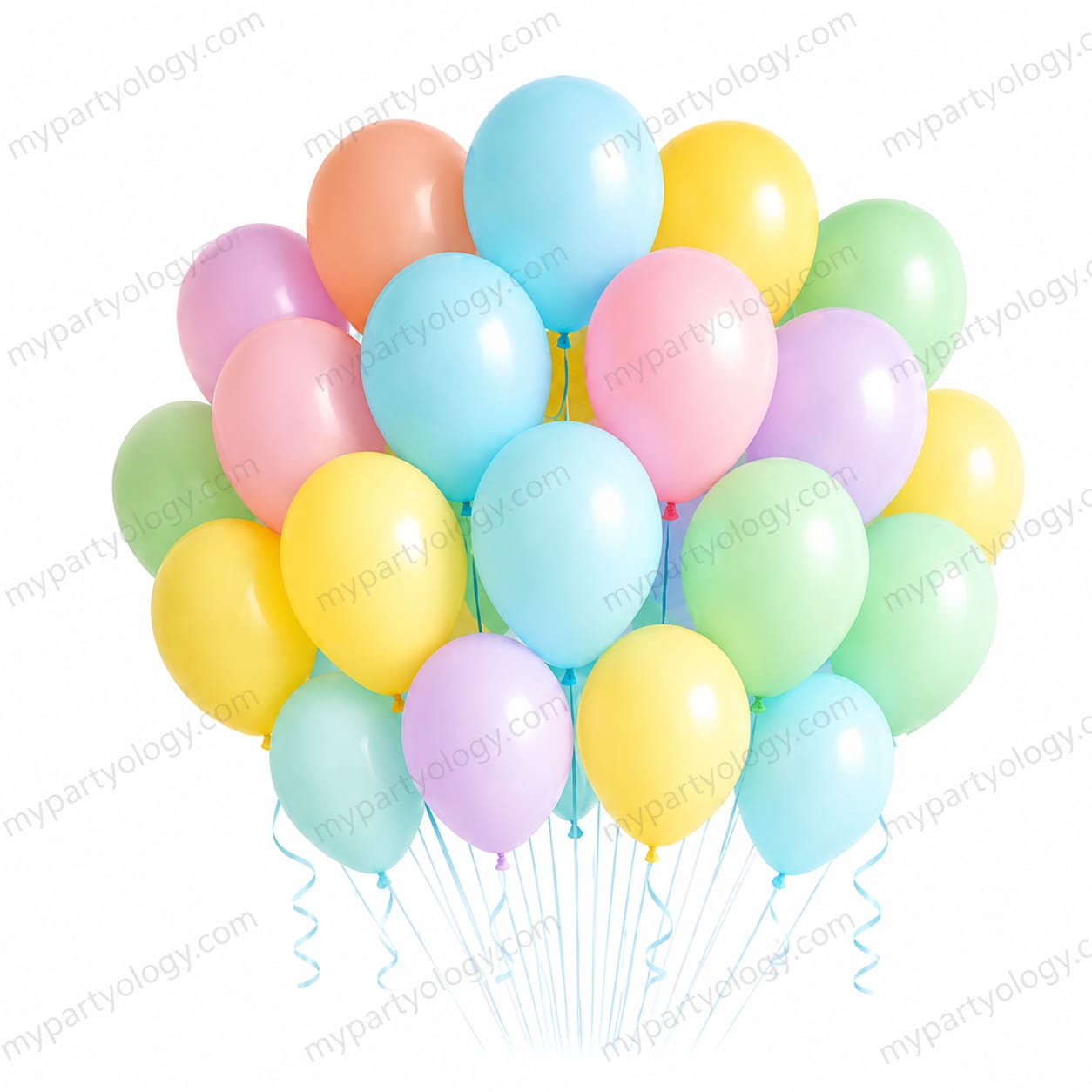 Assorted Colourful Pastel 12″ Latex Balloons (Pack of 12)
