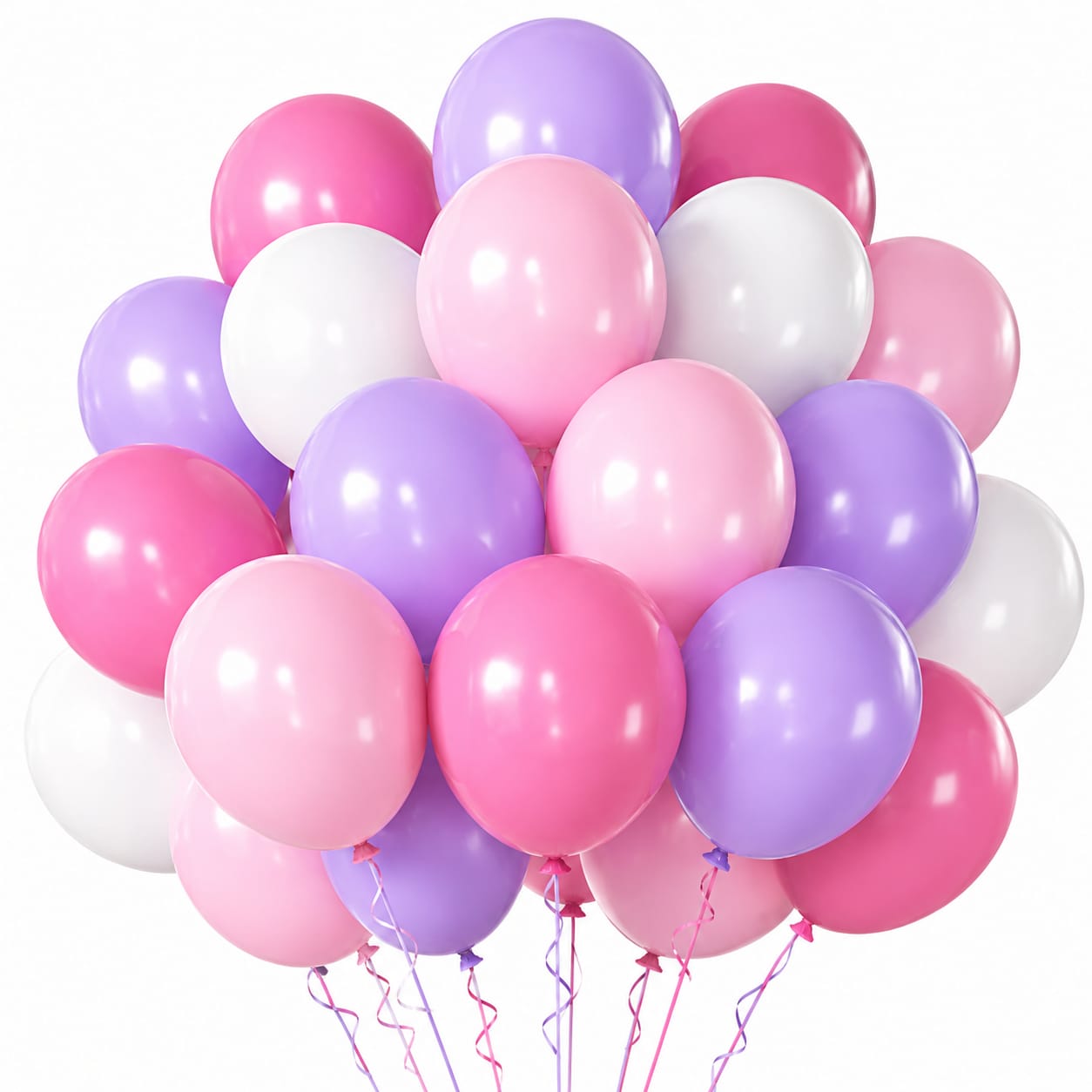 My Little Pony Shades Of Pink, Purple & White 8″ Latex Balloons (Pack of 30)