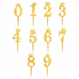 Number Crown Cake Topper