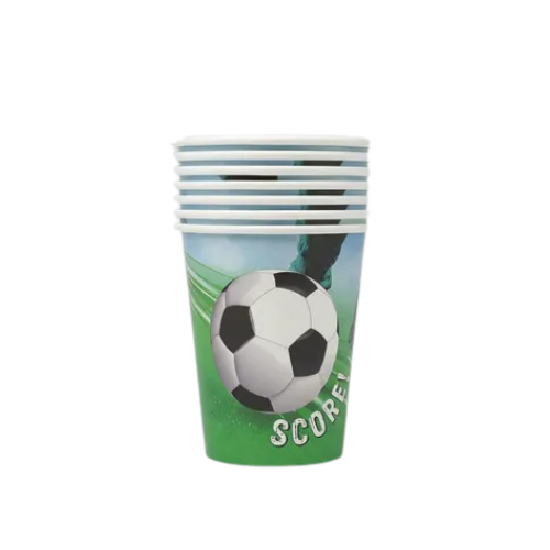Football Theme Paper Cups Set (17 Pack)