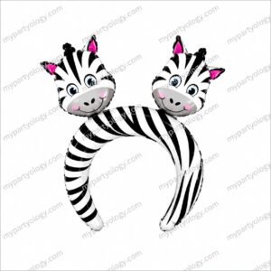 Zebra Headband Foil Balloon