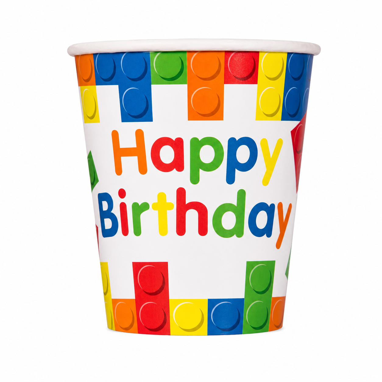 Building Blocks Blocks Paper Cups 9oz (Pack of 8)
