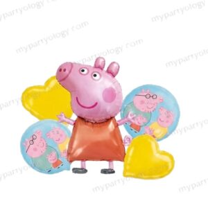 Peppa Pig Pink Foil Balloon Set (Pack of 5)
