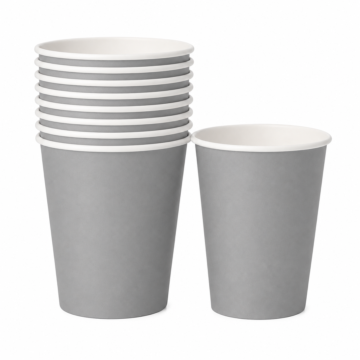 Grey Paper Cup (Pack of 8)