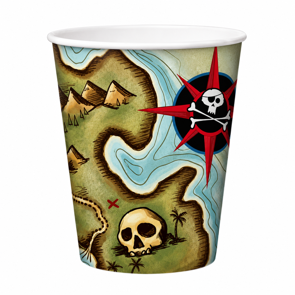 Pirate Theme Paper Cup (Pack of 8)