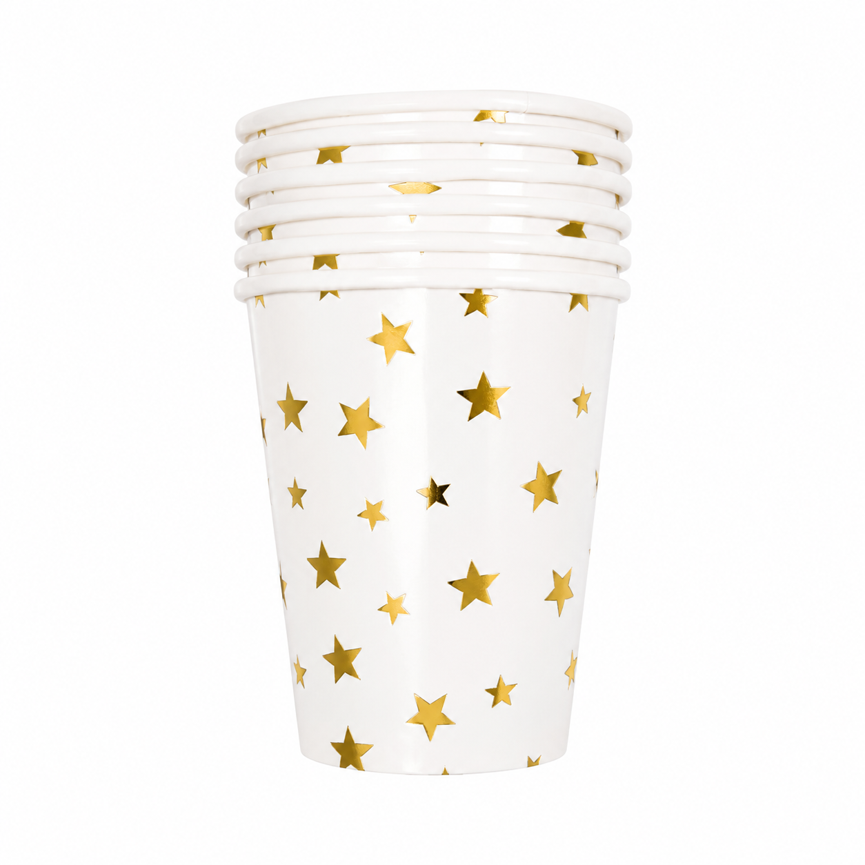 Gold Star Paper Cup Set (Pack of 10)