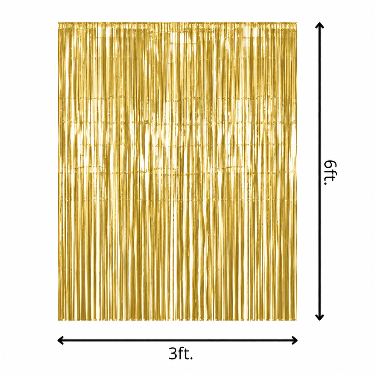 Metallic Gold Foil Curtain