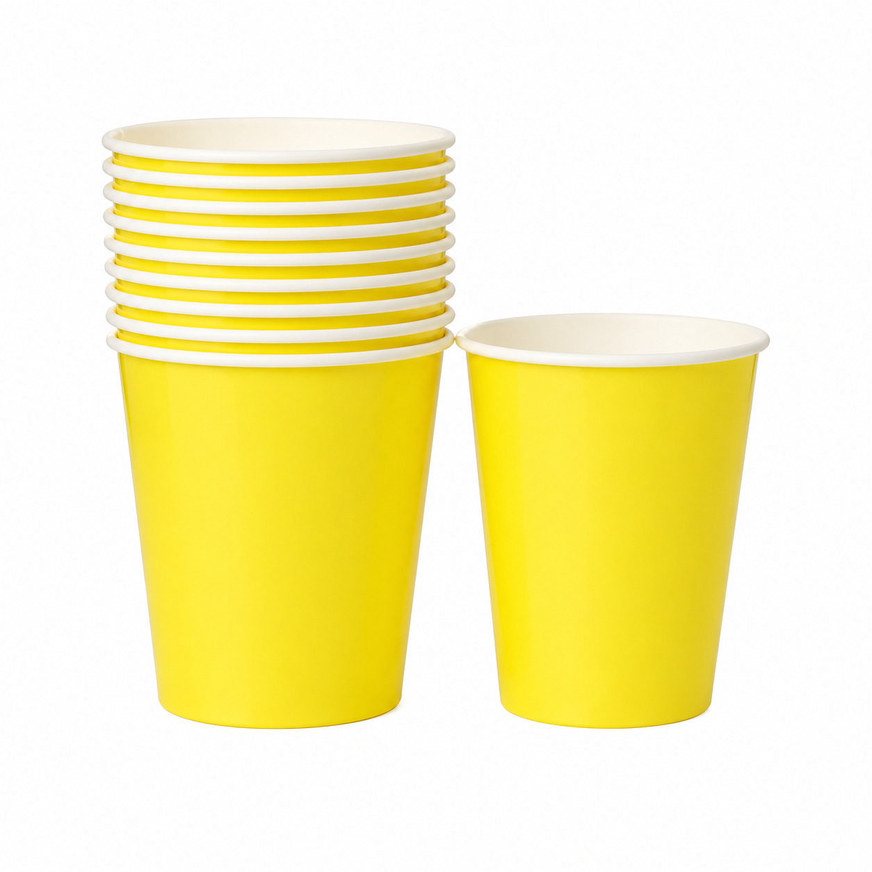 Yellow Paper Cup (Pack of 8)