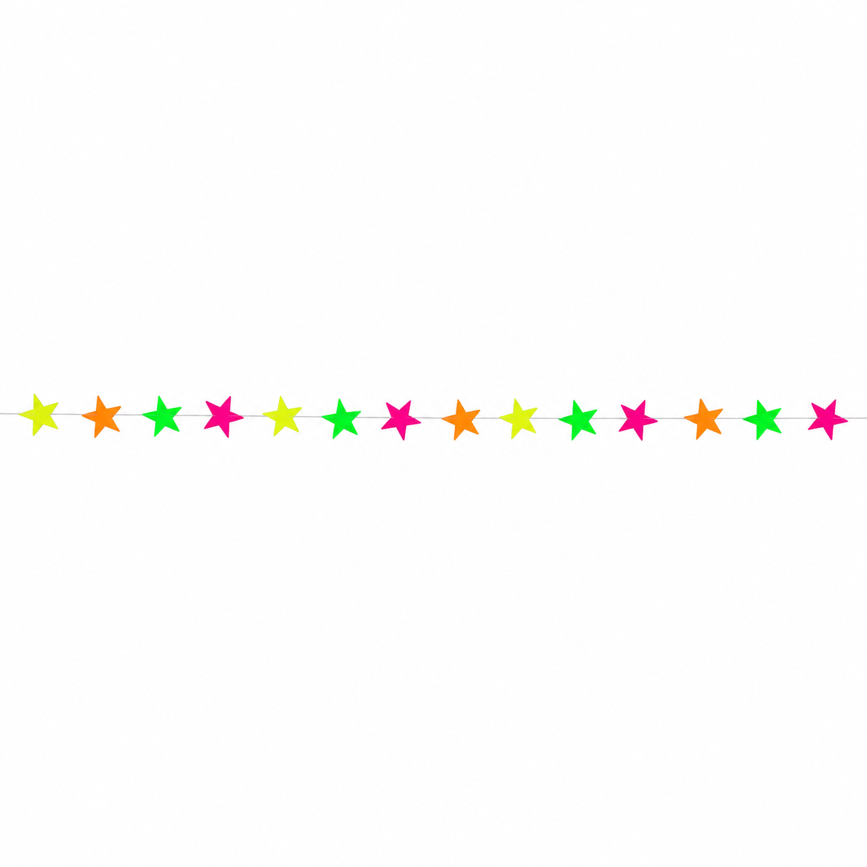 Neon Stars String Hanging Decor