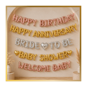 Foil Balloons Banner