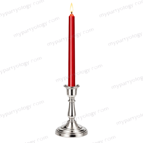 Christmas Lacquer Metallic Red Candle - Image 2