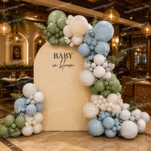 Baby in Bloom Elegant Baby Shower Balloon Decoration