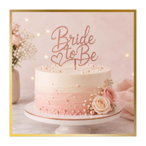 Bride To Be Candles, Cake Toppers & Tableware