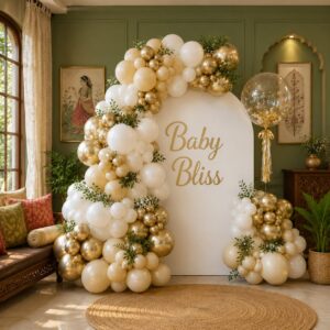 Baby Bliss Elegant Baby Shower Balloon Decoration