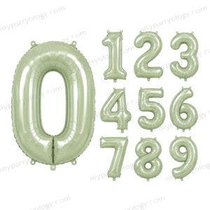 Sage Green Number Balloons (40 inch)