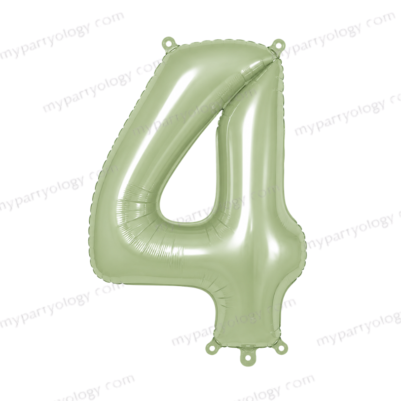 Sage Green Number Balloons (40 inch) - Image 6