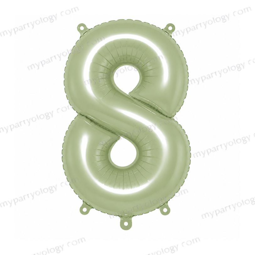 Sage Green Number Balloons (40 inch) - Image 10