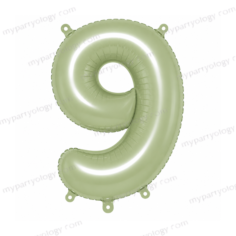 Sage Green Number Balloons (40 inch) - Image 11