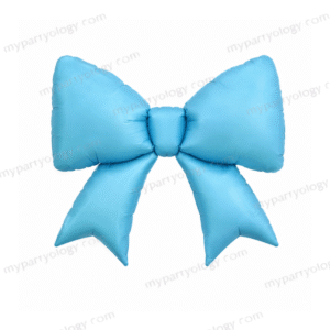 Bow Pastel Blue 39'' Foil Balloon