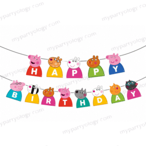 Peppa Pig Happy Birthday Paper Banner