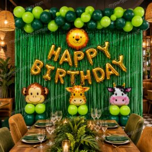 Jungle Adventure Birthday Balloon Decoration