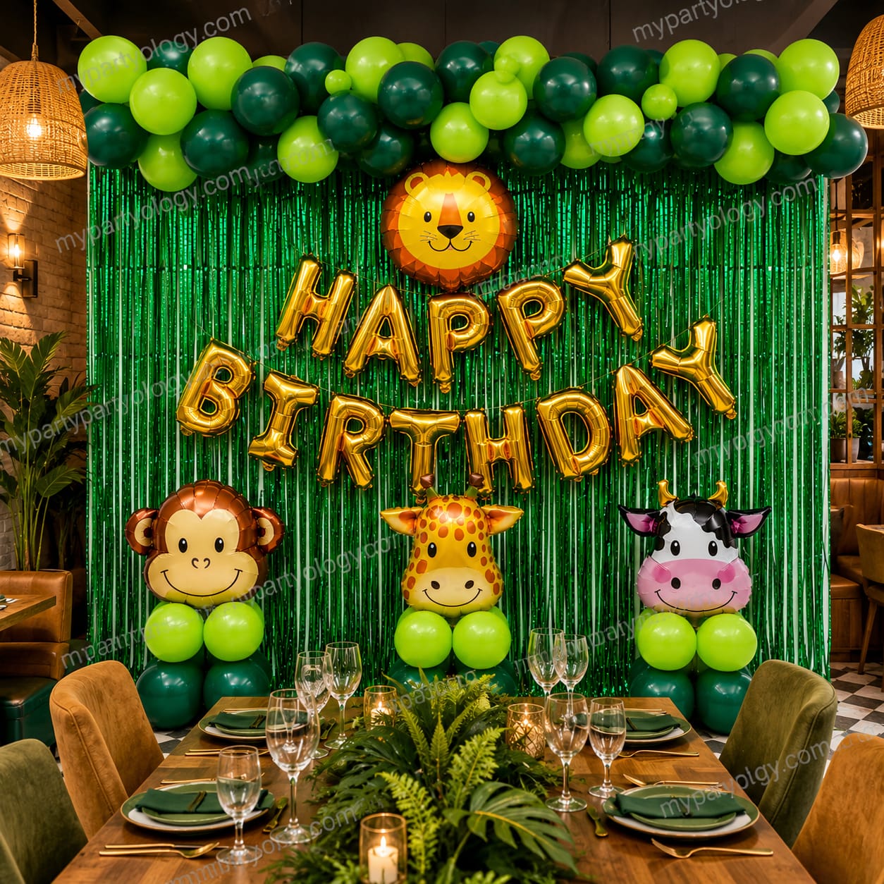 Jungle Adventure Birthday Balloon Decoration