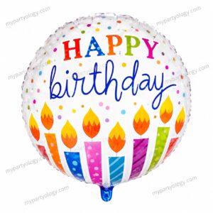 Happy Birthday Candles 18'' Foil Balloon (Anagram)