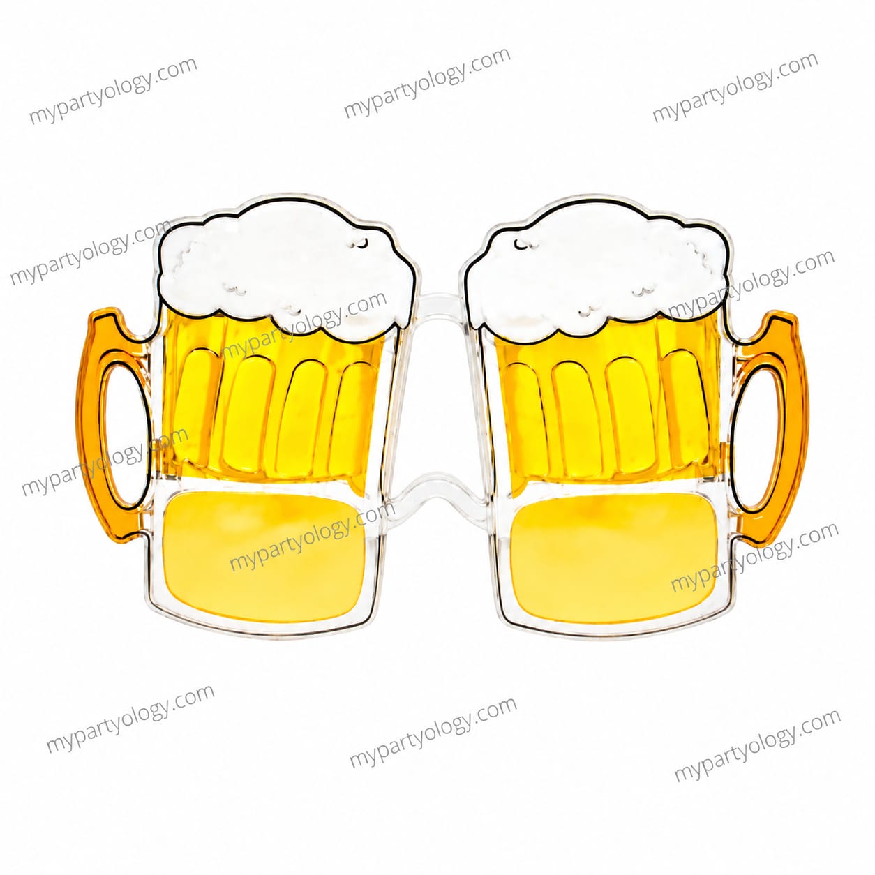 Beer Mug Gold Fancy Goggles (Pack of 1)