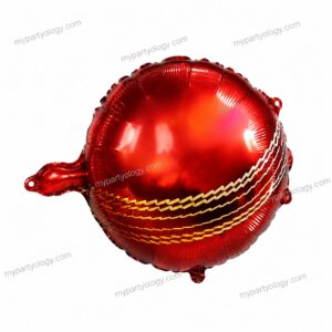 Cricket Red Ball 10" Foil Balloon