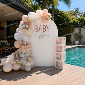 Baby in Bloom Floral Balloon Baby Shower Decoration