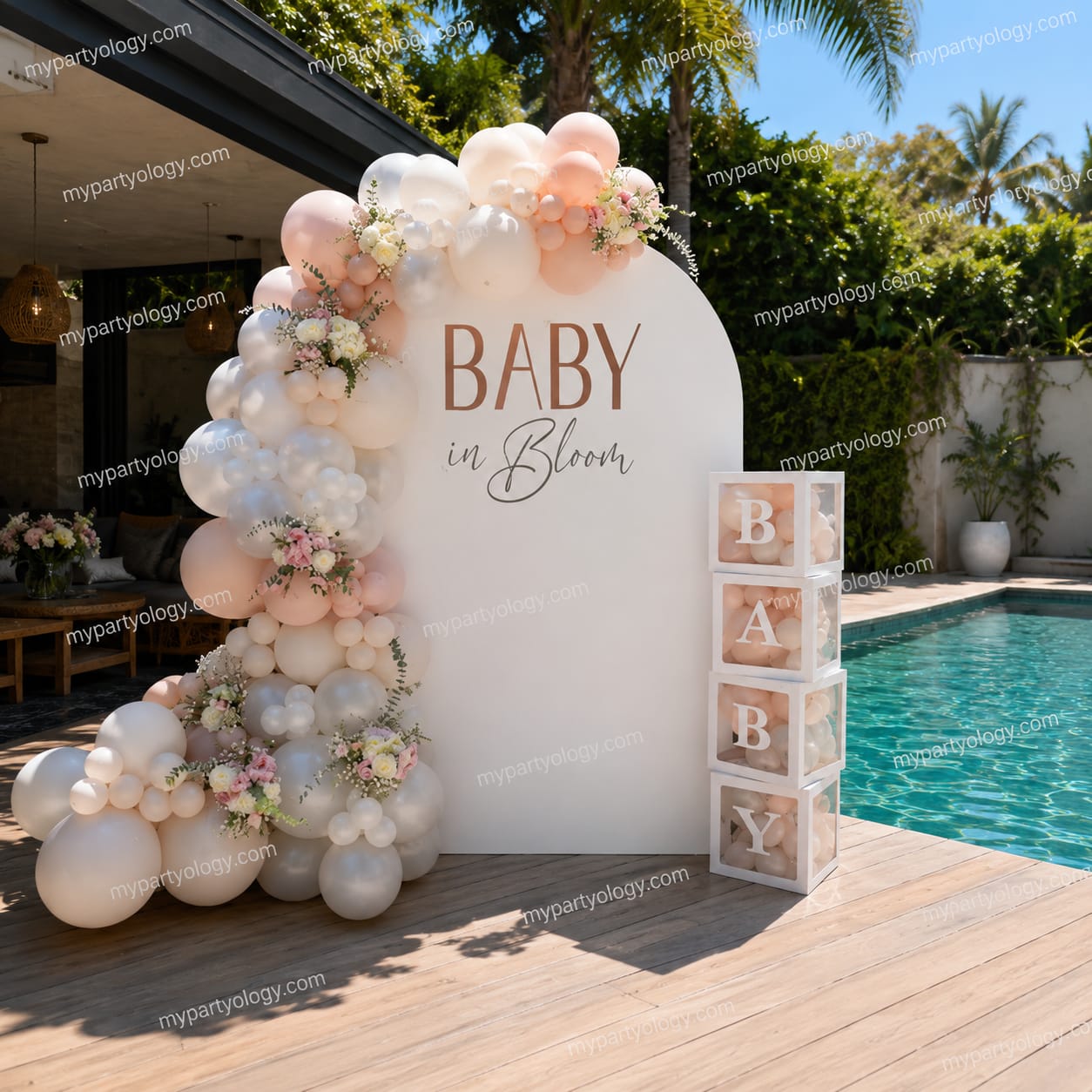 Baby in Bloom Floral Balloon Baby Shower Decoration