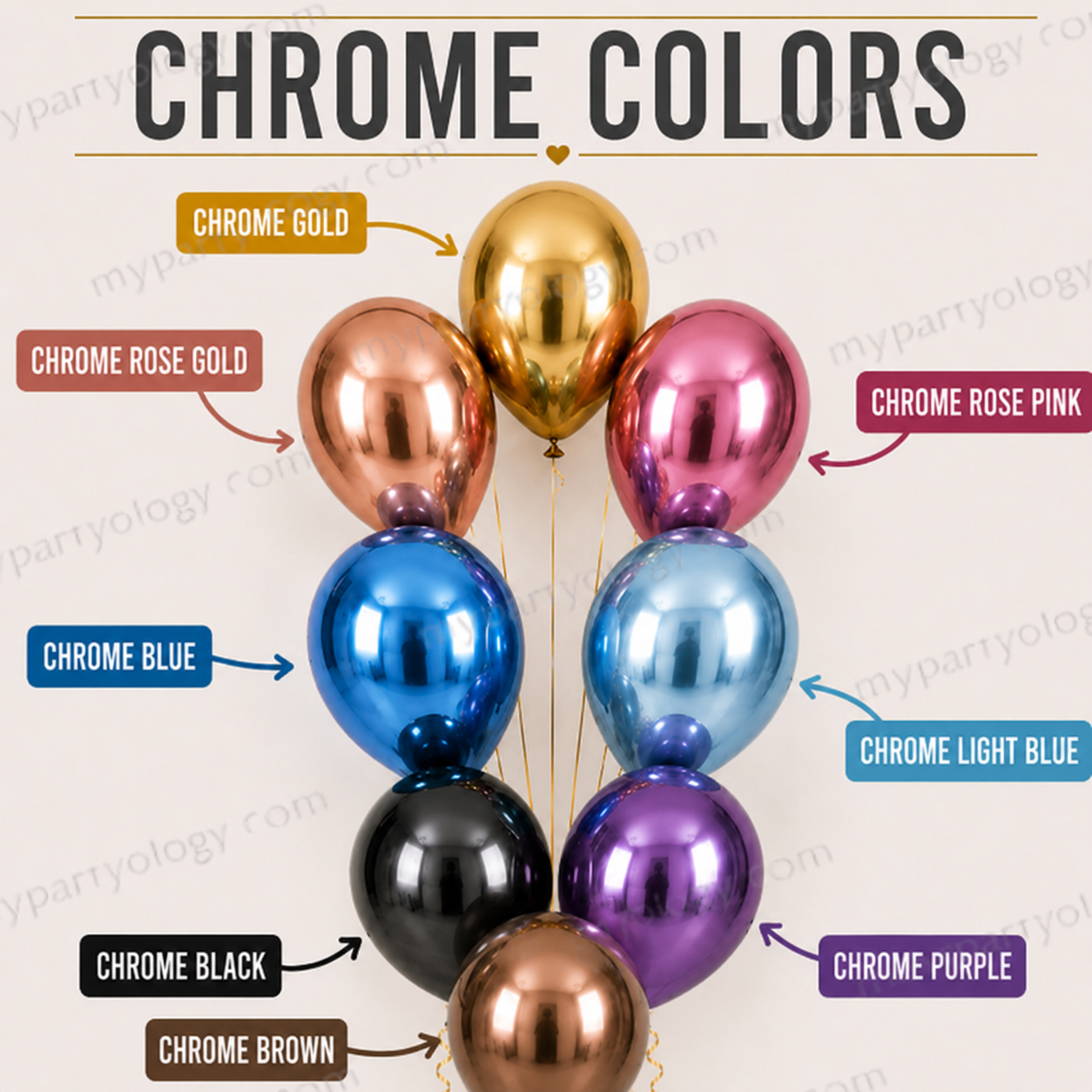 Custom Latex Balloon 12" Helium Bouquet (Pack of 12) - Image 2