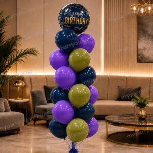 Galexy Glow Birthday Balloon Bouquet