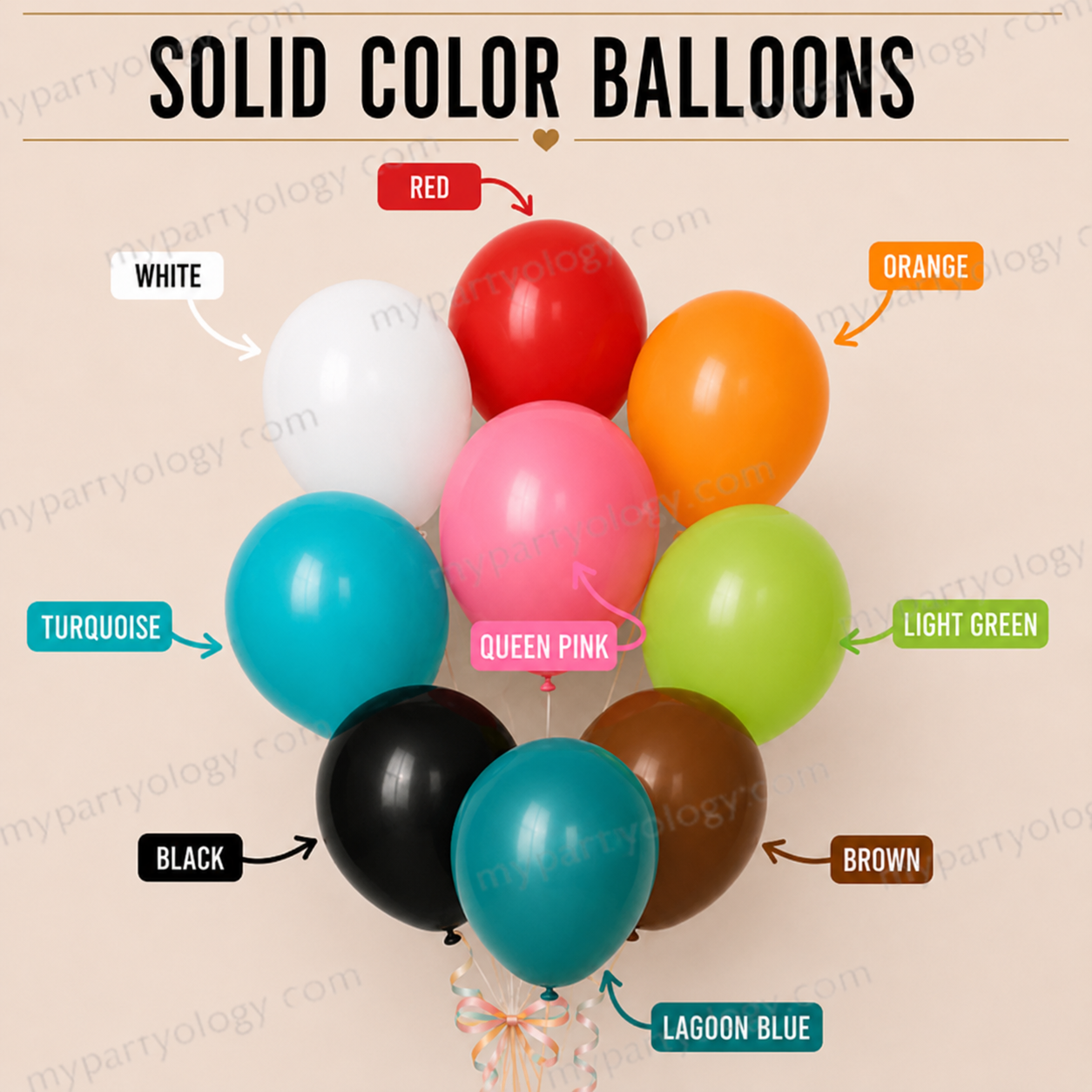 Custom Latex Balloon 12" Helium Bouquet (Pack of 12) - Image 8