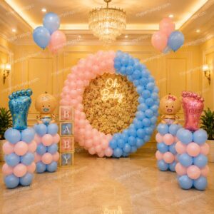 Baby Shower/Gender Reveal Ring Balloon Decorations