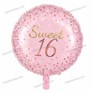 Happy Birthday Sweet 16 Pink 18'' Foil Balloon