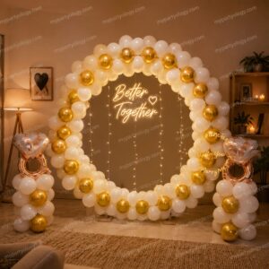 Anniversary/Proposal Ring Balloon Decoration
