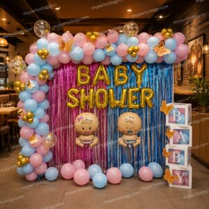 Baby Semi Arch Baby Shower Balloon Decoration