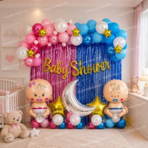 Baby Shower Starry Night Balloon Decor