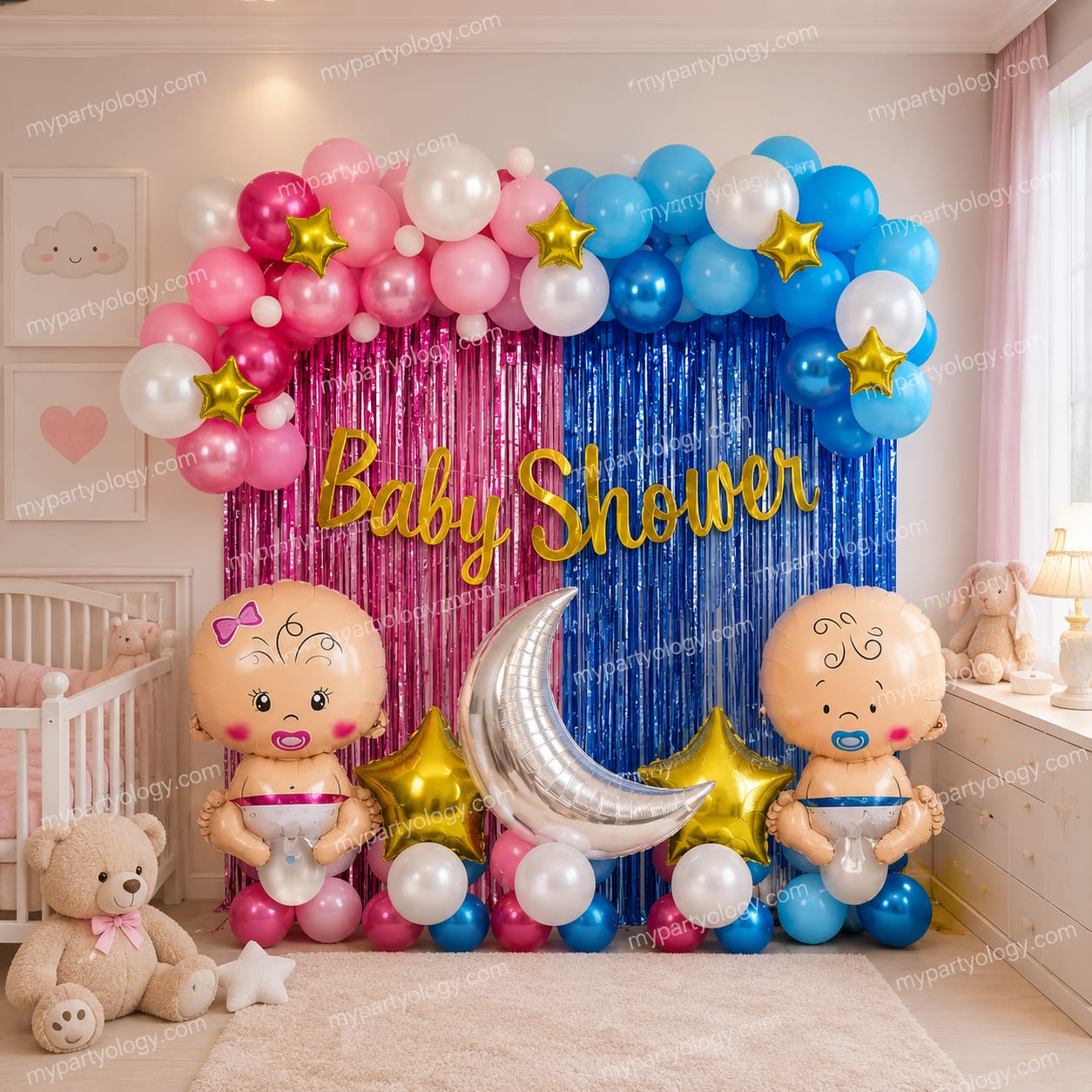 Baby Shower Starry Night Balloon Decor