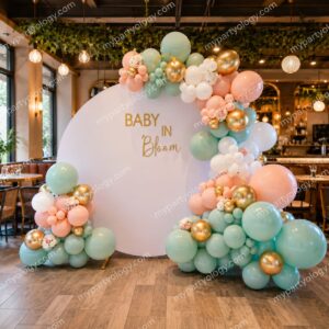 Baby in Bloom Elegant Ring Balloon Decoration