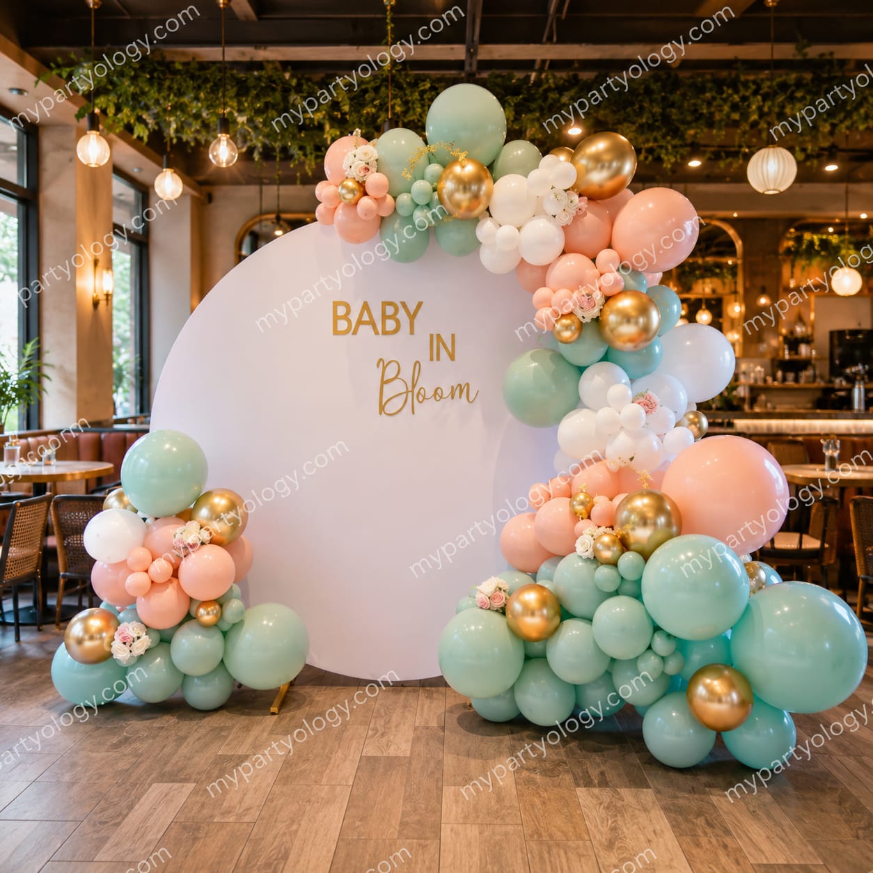 Baby in Bloom Elegant Ring Balloon Decoration