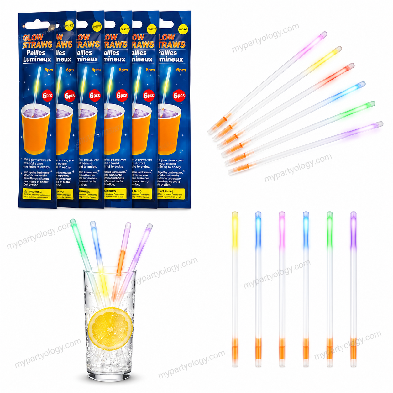 Glow In The Dark Drinking Straws - Image 5