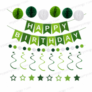 Party Decoration Set Green (Pack of 20)